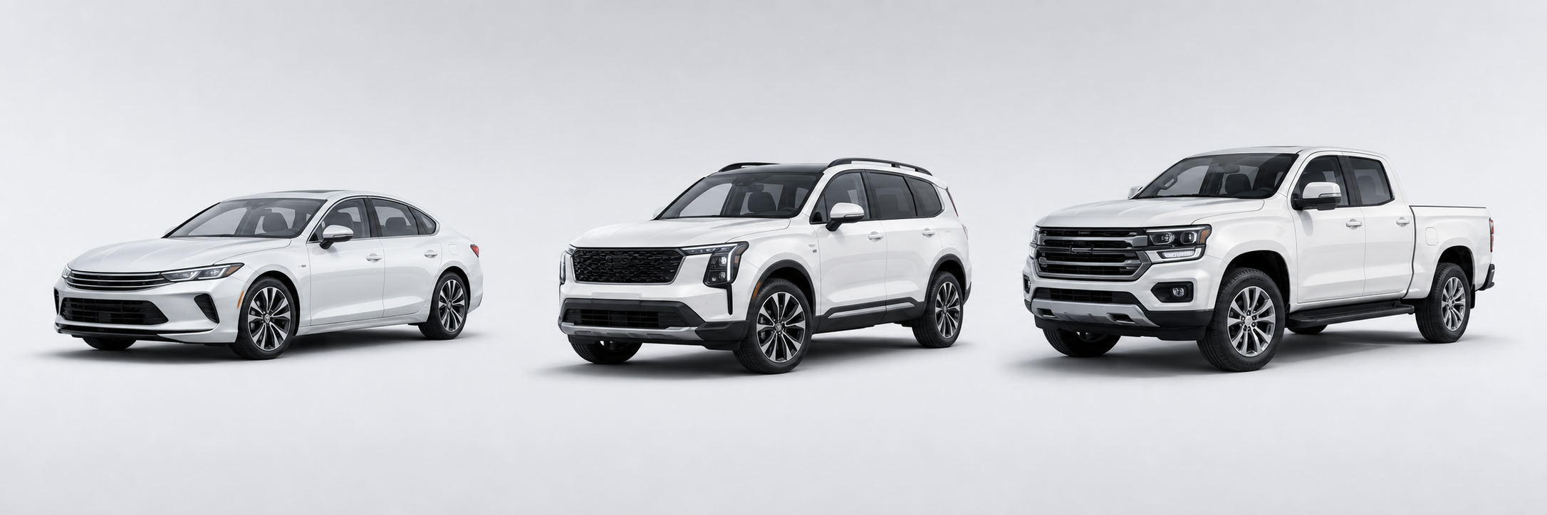 Sedán ejecutivo, SUV y pickup doble cabina disponibles para contratación